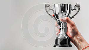 The Shiny Silver Trophy.AI generated image