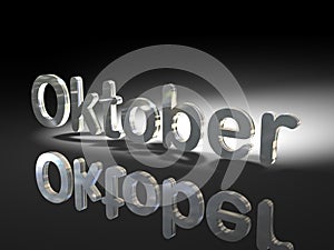 Shiny text design - Oktober