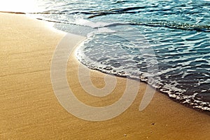 Shiny tropic sea wave photo