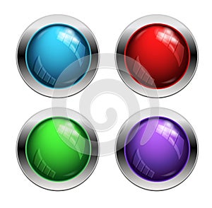 Shiny vector buttons