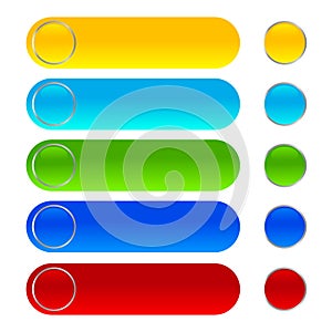 Shiny web buttons colors icons