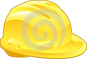 Shiny Yellow Hard Hat Illustration