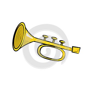 Shiny yellow trompet
