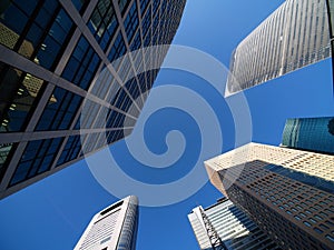 Shiodome's skyscrapers