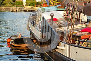 Ship in Amsterdam harbor