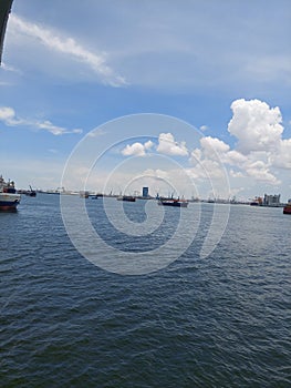 Ship Anchorage at Tanjung Perak Harbour