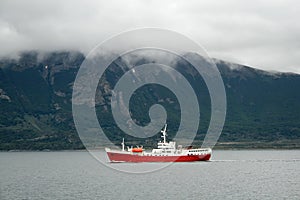Ship in Beagle Channel