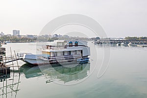 Ship, boat in the Anping Fisherman`s Wharf