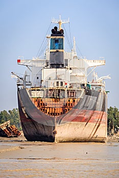 Ship breaking in Chittagong, Bangladesh