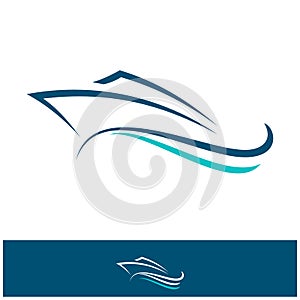 Ship, Cruise and Marine Logo Design Inspiration Vector