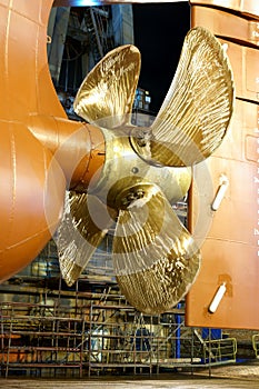 Ship in dock photo