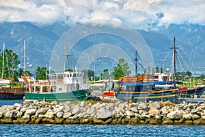 Ship dock at Paralia Katerini