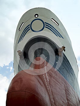 Ship in dry dock