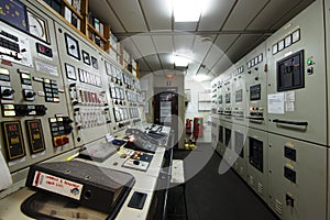 Ship Engine room control room
