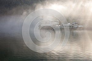 Ship in the fog
