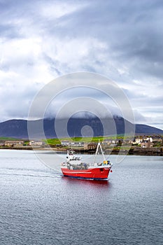 Ship in the harbor of Stromness