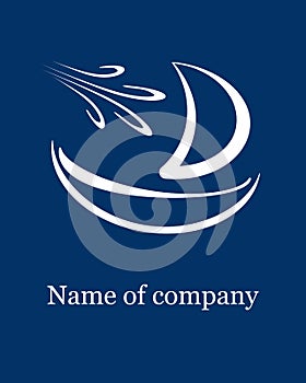 Ship logo with the wind