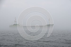 Ship in the mist