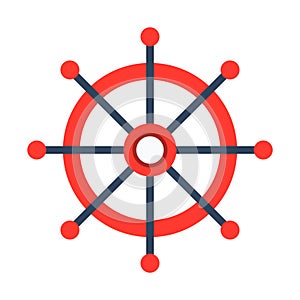 Ship navigation,navigation, ship, wheel fully editable vector icon