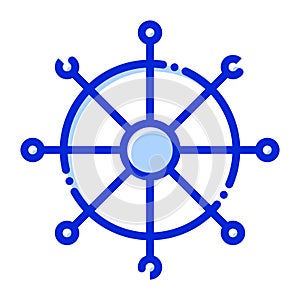 Ship navigation,navigation, ship, wheel fully editable vector icon