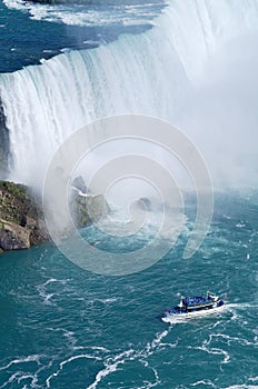 Ship near Niagara Fall