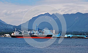 Ship at North Vancouver photo