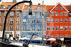 Ship at the Nyhavn, Copenhagen, Denmark.