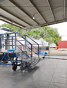 Ship parking before go to mentawai island