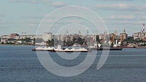 The ship in port, Cherepovets