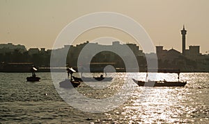 Ship in Port Said in Dubai UAE