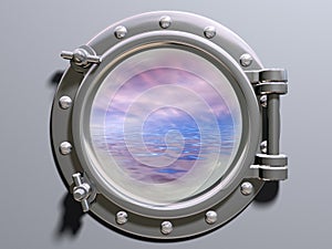 Ship porthole photo