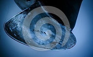 Ship propeller in water