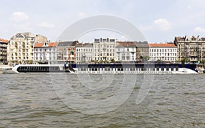 Ship restaurant on the Danube