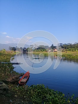 Ship in river Tuntang