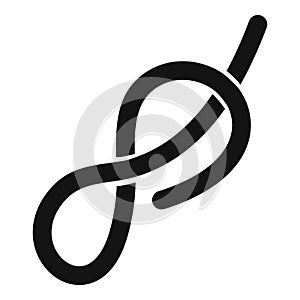 Ship rope icon simple