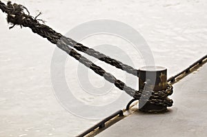 Ship rope and mooring-mast