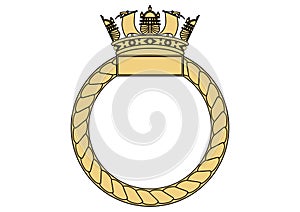 Ship`s badge Naval heraldry