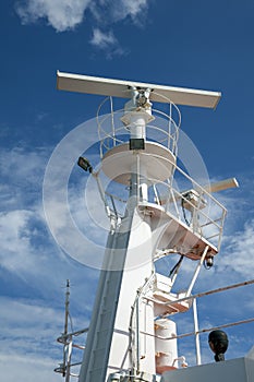 Ship`s radar communication and navigation tower