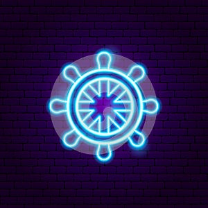 Ship's Rudder Neon Sign
