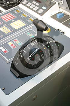 Ship's throttle at stop