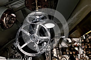 Ship`s valves and pipes