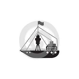 ship at sea icon. Element of ship illustration. Premium quality graphic design icon. Signs and symbols collection icon for website