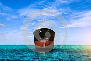 Logistics and transportation of International Container Cargo ship in the ocean Freight Transportation, Shipping photo