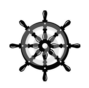 Ship steering wheel