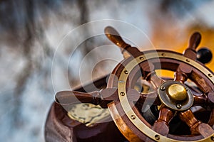 Ship steering wheel