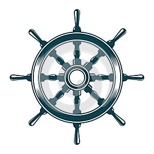 Ship steering wheel