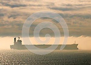 Ship in thick fog