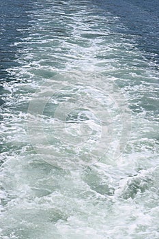 Ship Wake - Waves on Water Surafce caused by Moving Watercraft