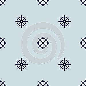 Ship wheels. Vector pattern