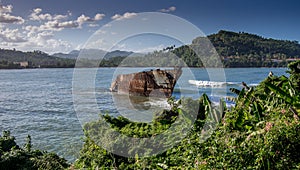 Ship wreck Baracoa Cuba